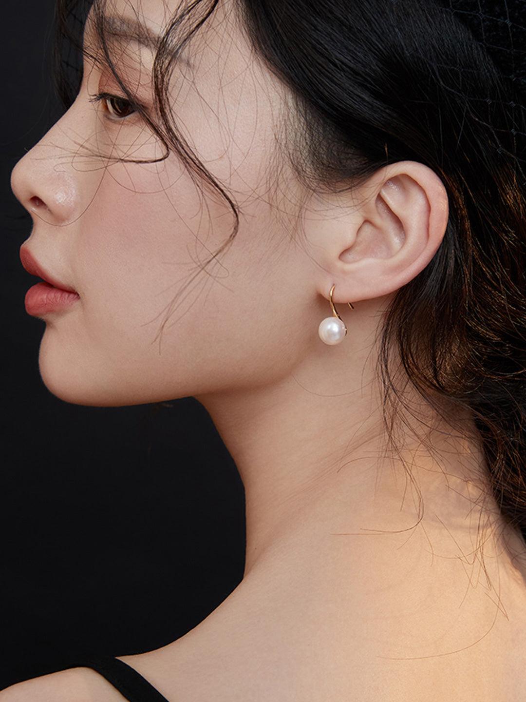 Pearl Earrings - MinElèn Jewelry