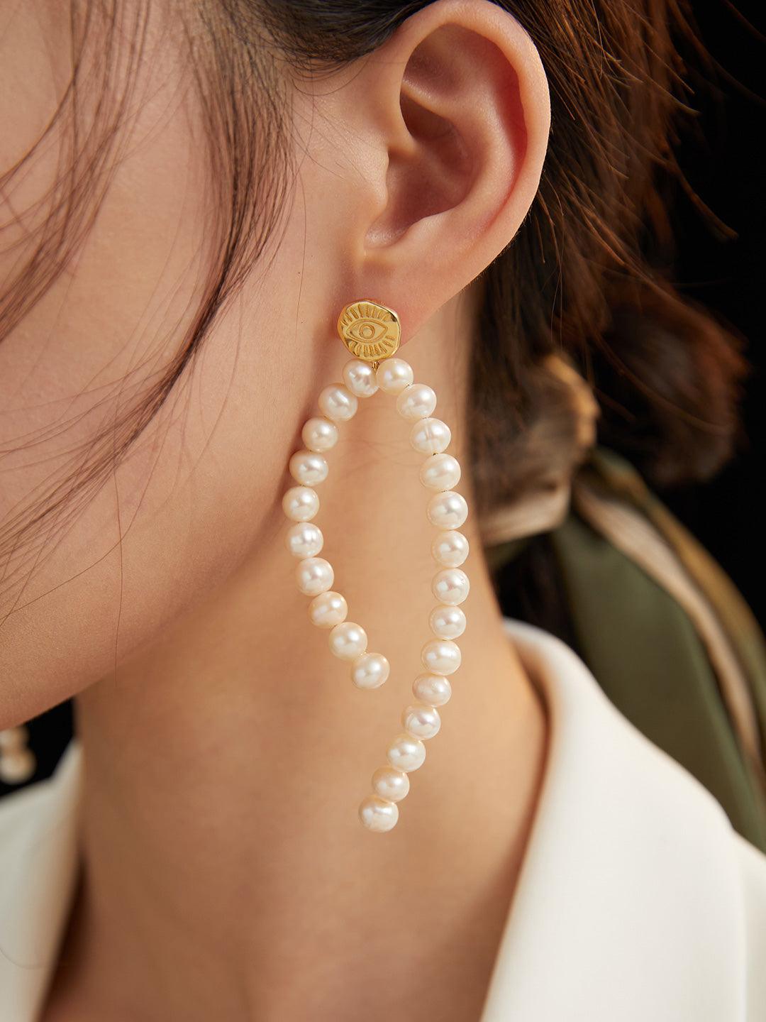 Pearl Earrings - MinElèn Jewelry