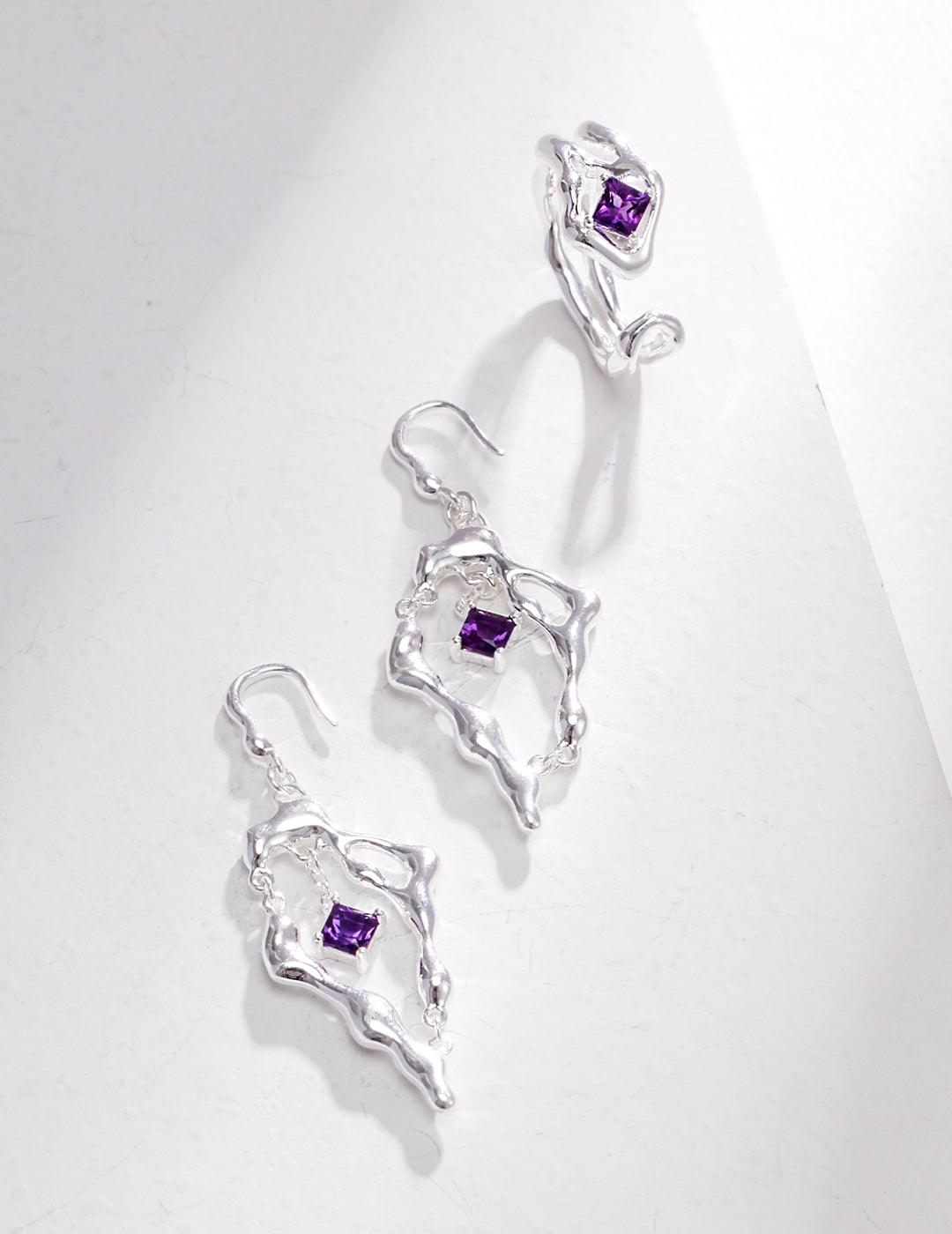 Sterling Silver Amethyst Earrings