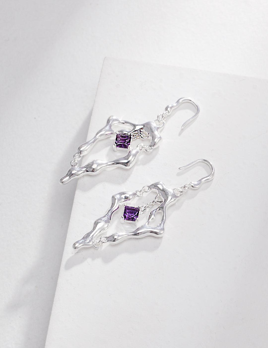 Sterling Silver Amethyst Earrings