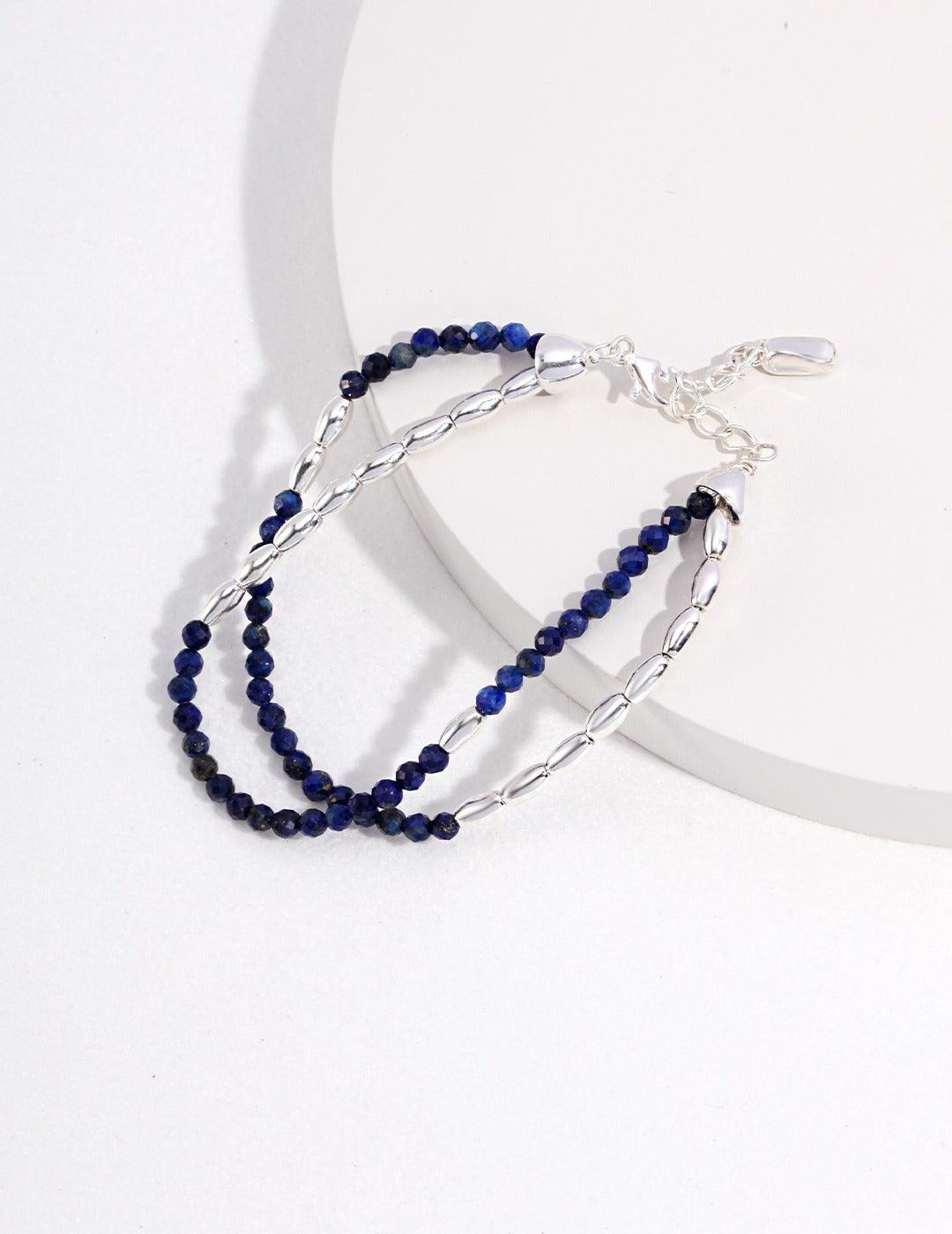 Lapis Lazuli Bracelet in Sterling Silver