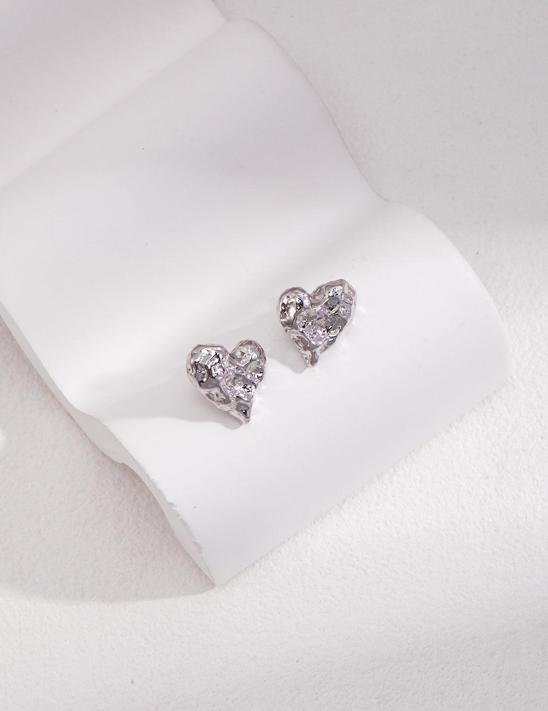 Sterling Silver Heart Earrings