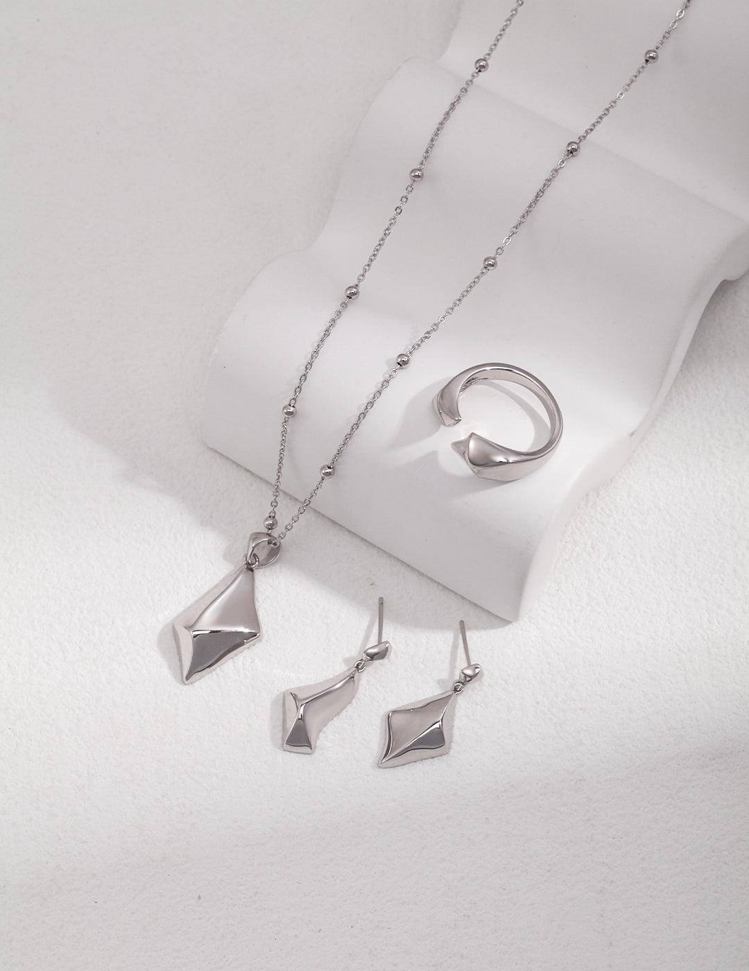 Sterling Silver AB Earrings - MinElèn Jewelry