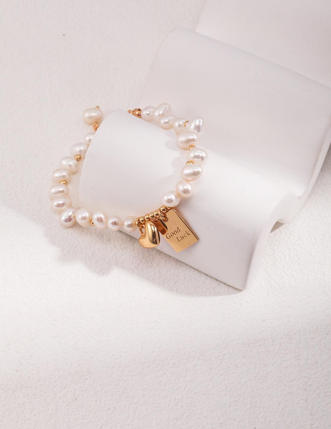 Elegant Hand Bracelet for Ladies | Sterling Silver & Natural Pearls