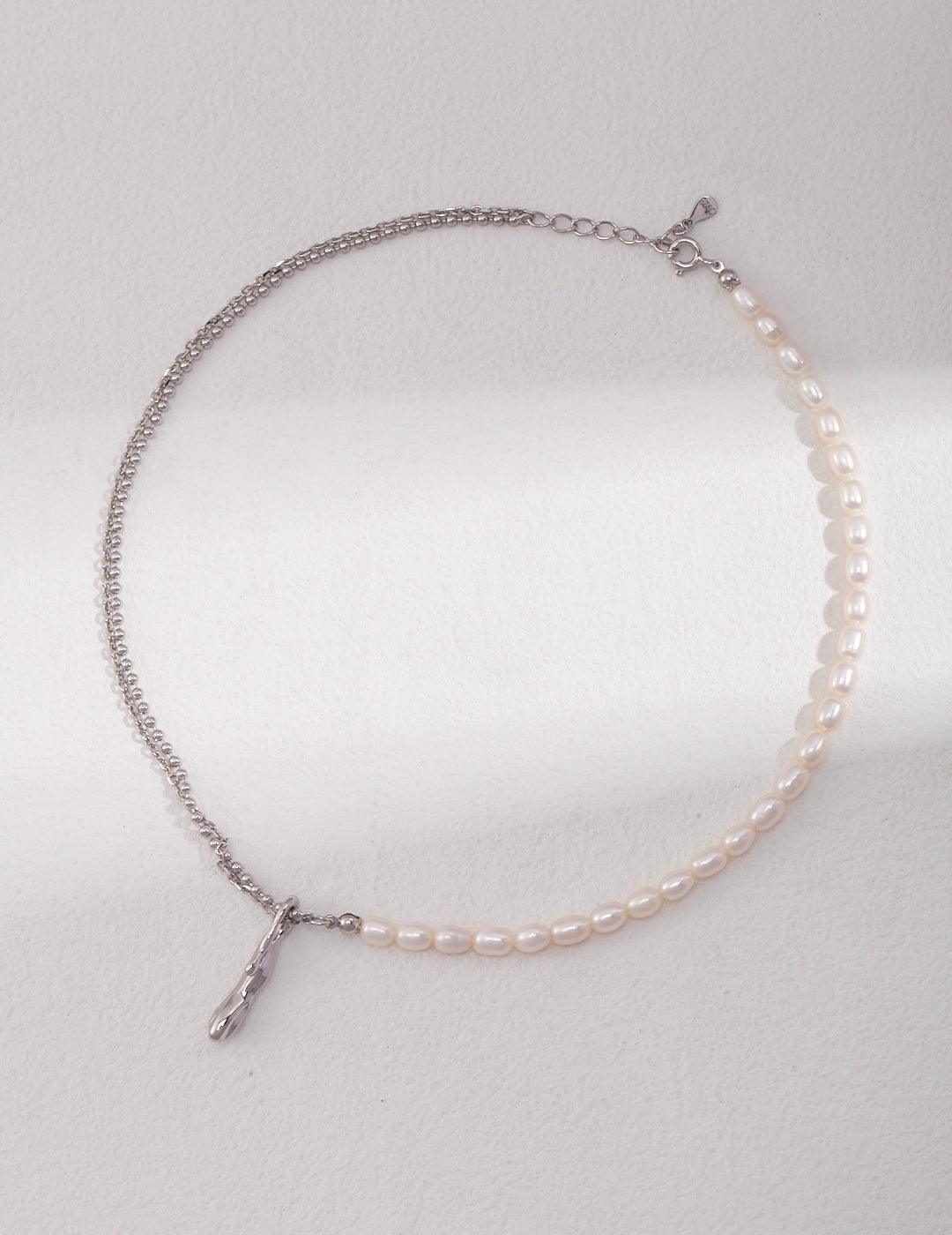 Sterling Silver Pearl Necklace