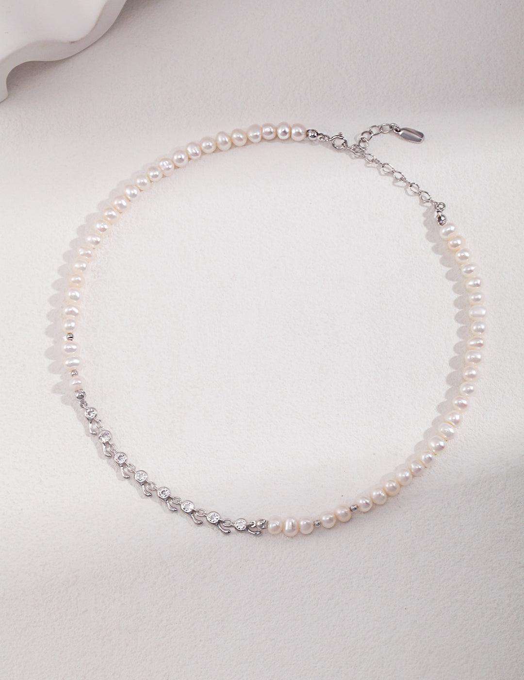 Sterling Silver Pearl Necklace