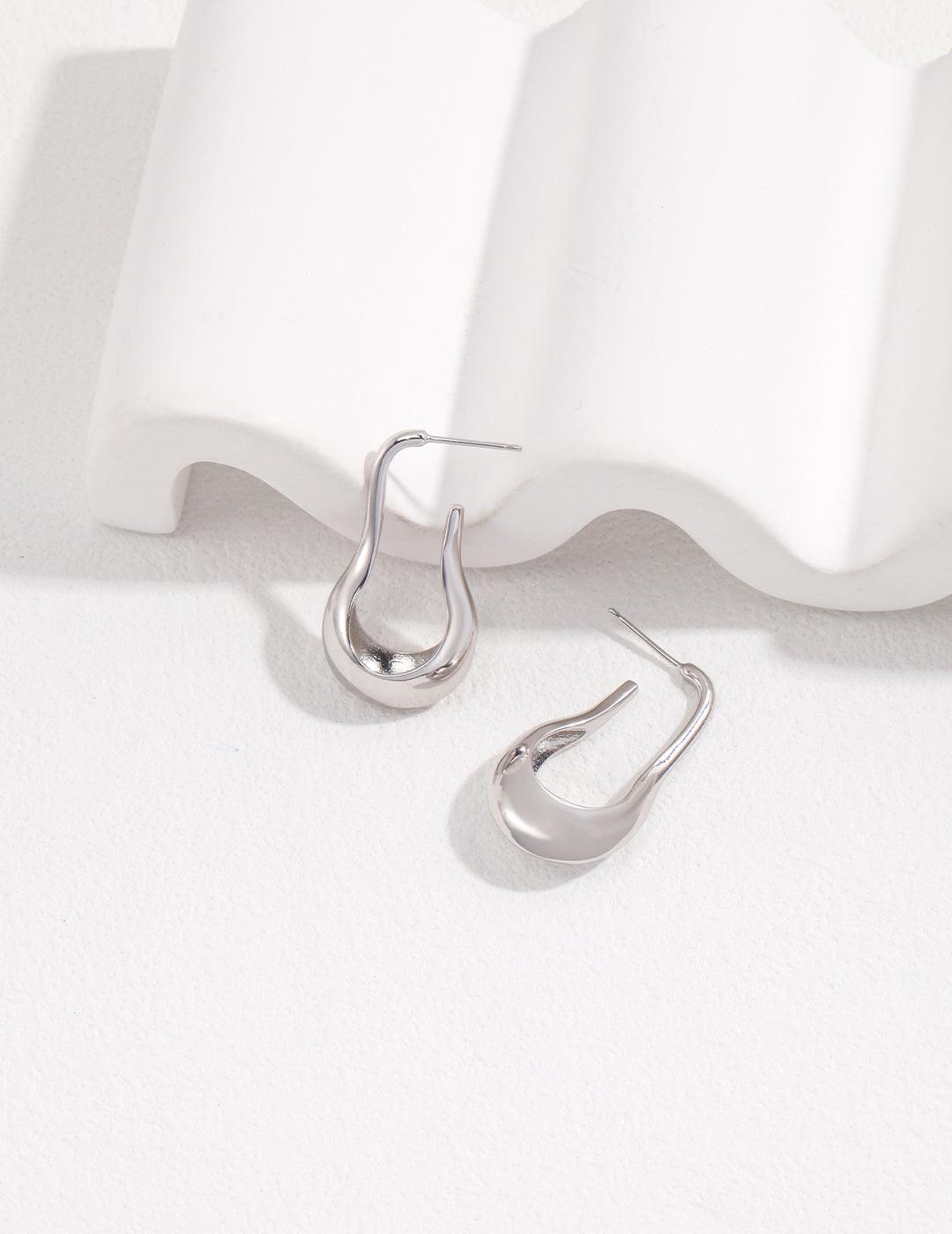 Sterling Silver Temperament Earrings - MinElèn Jewelry