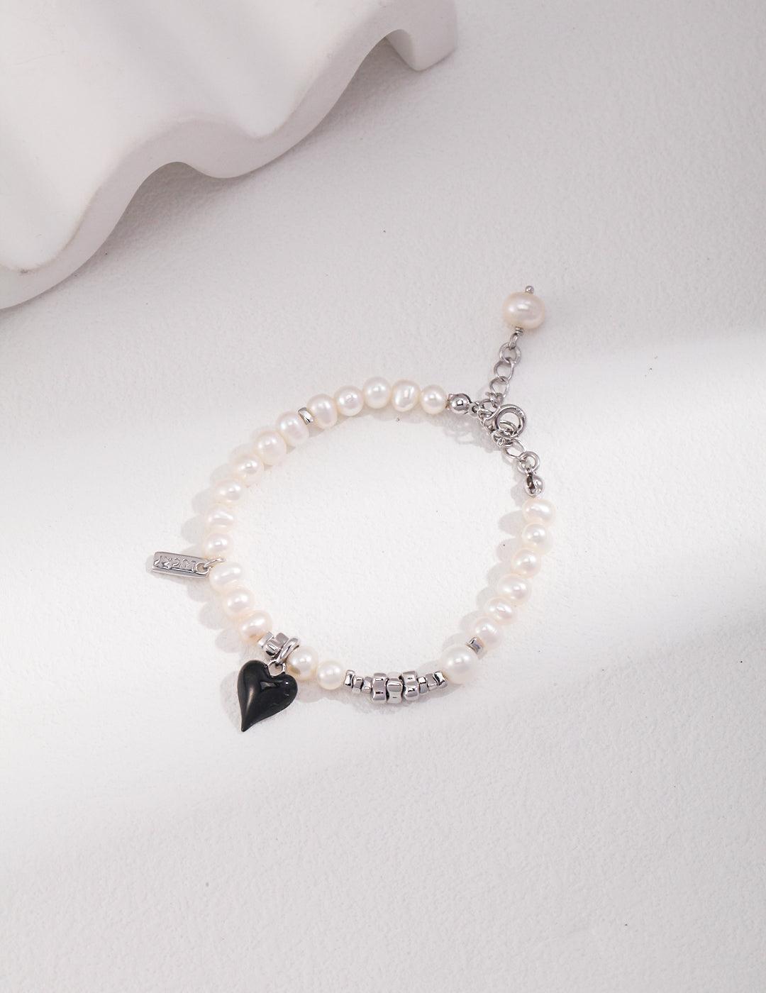 Sterling Silver Pearl Bracelet - MinElèn Jewelry