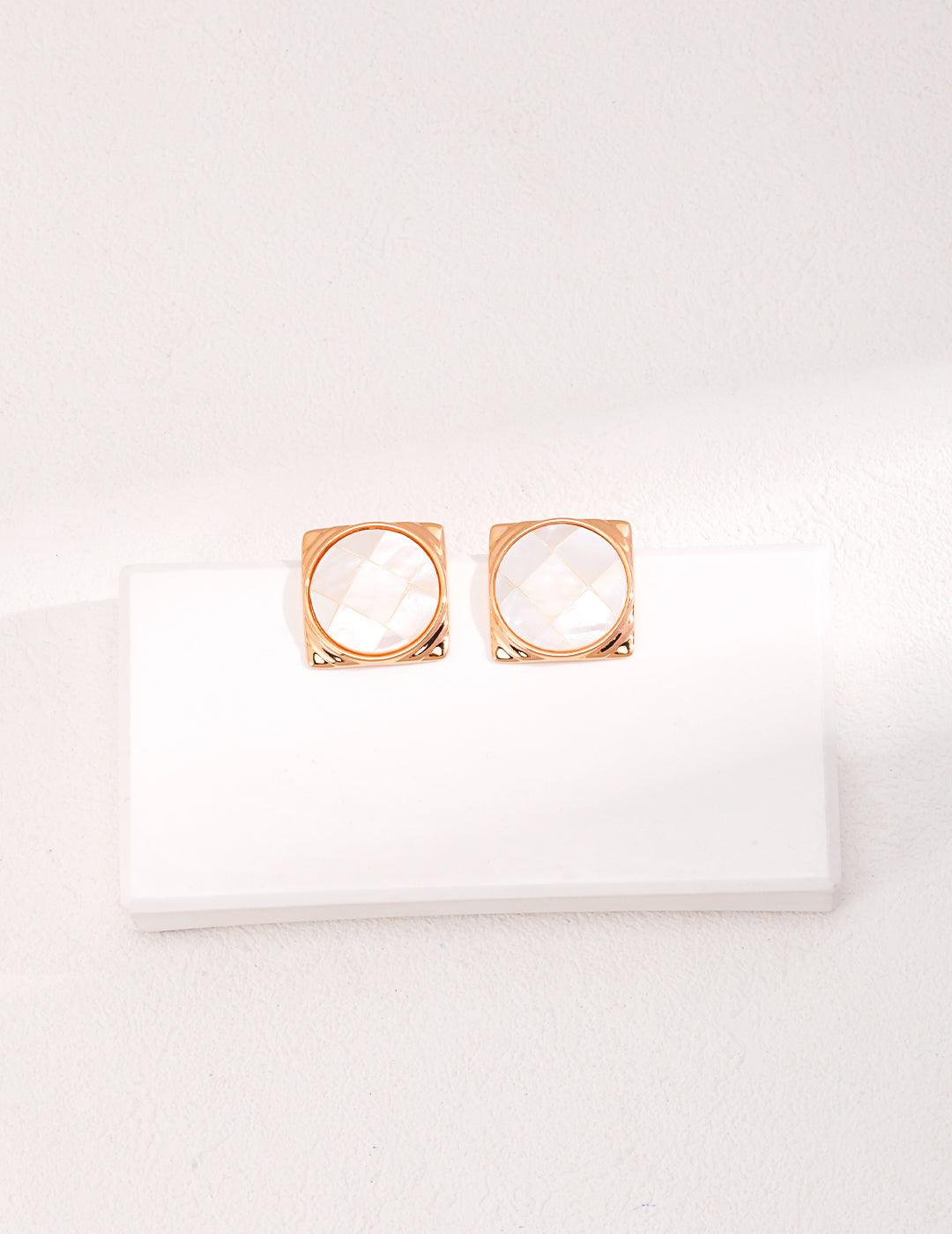 Sterling Silver Simple Earrings - MinElèn Jewelry