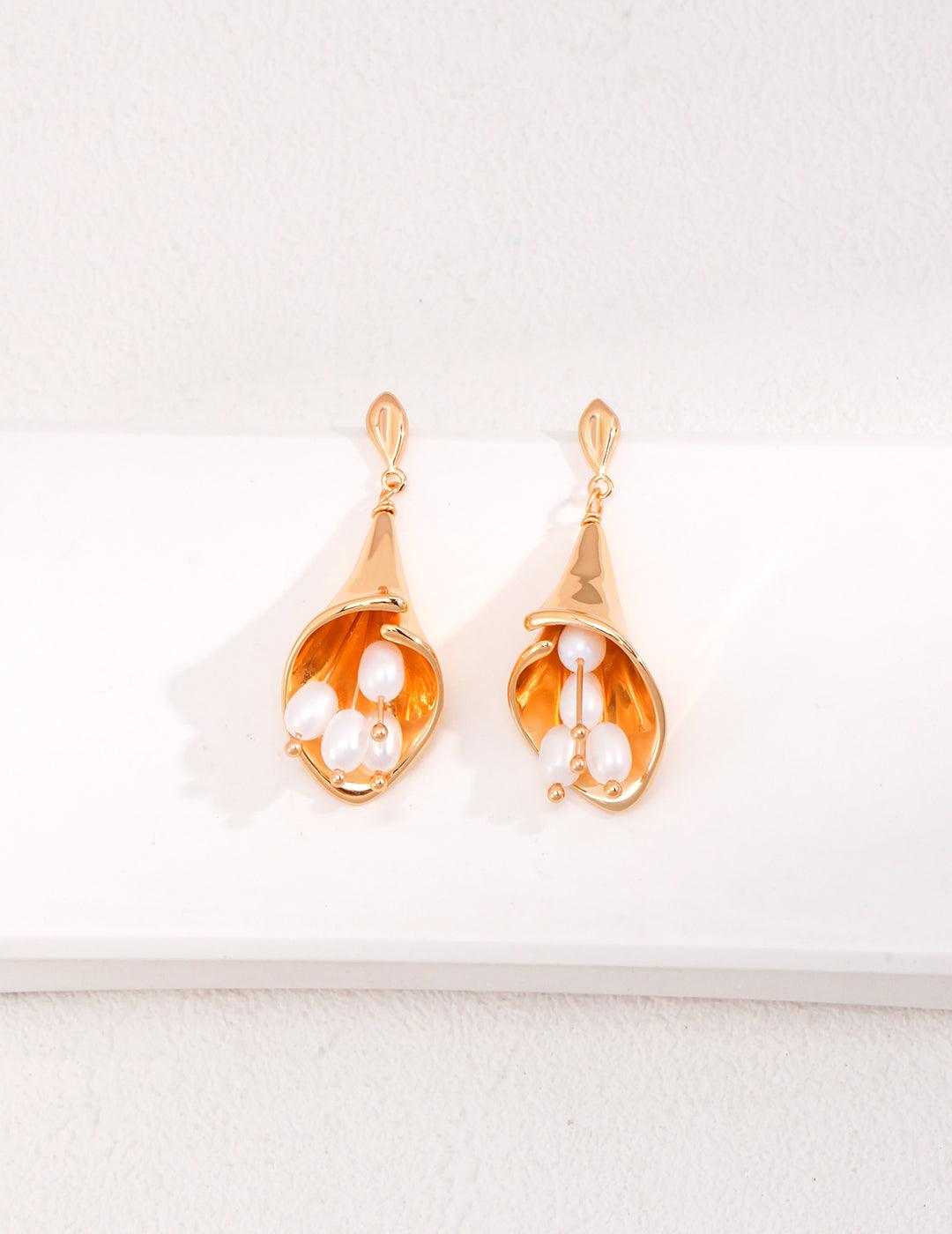 Natural pearl earrings - MinElèn Jewelry