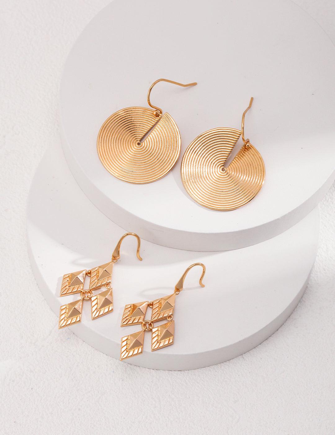 Sterling Silver Simple Earrings - MinElèn Jewelry