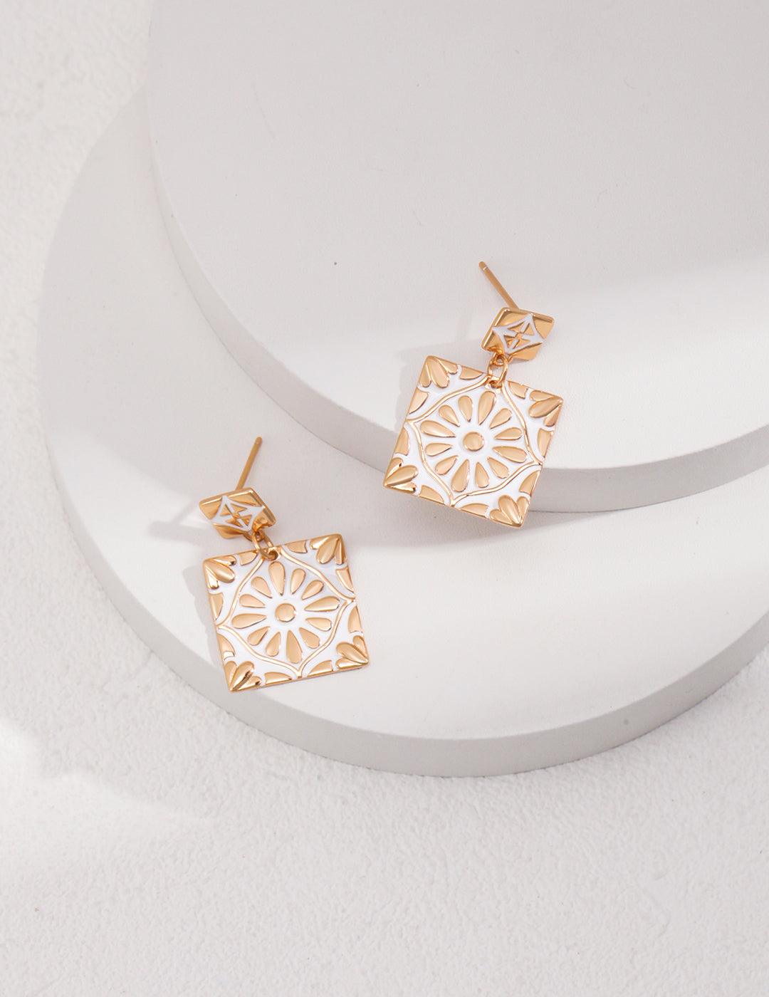 Sterling Silver Temperament Earrings - MinElèn Jewelry