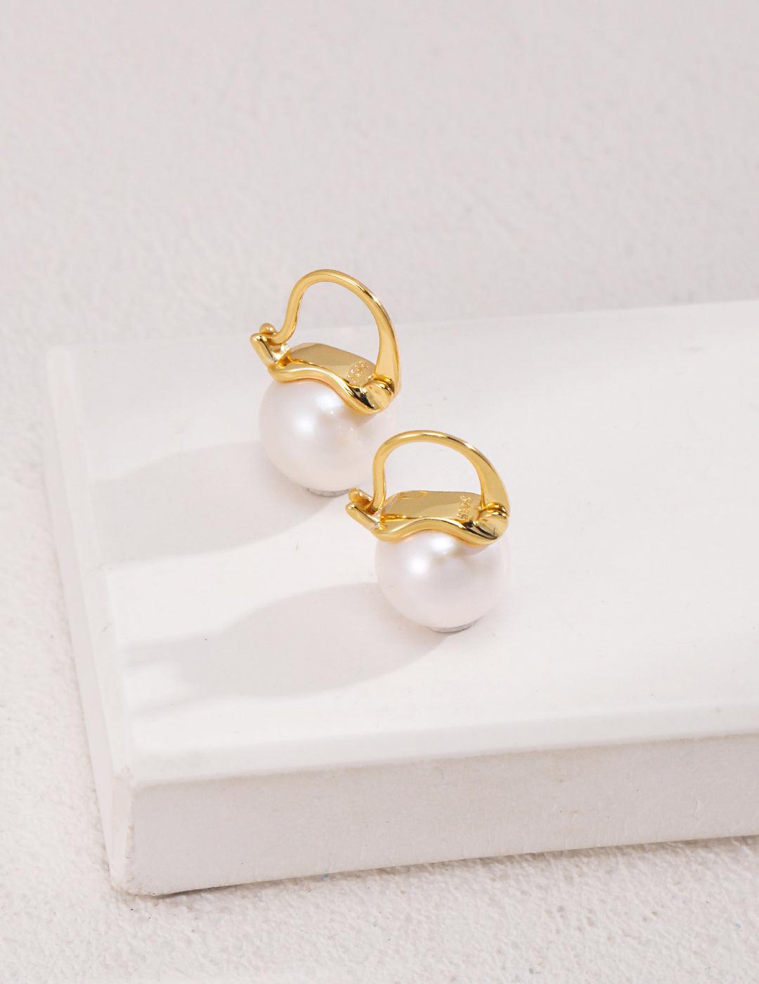 Natural pearl earrings - MinElèn Jewelry