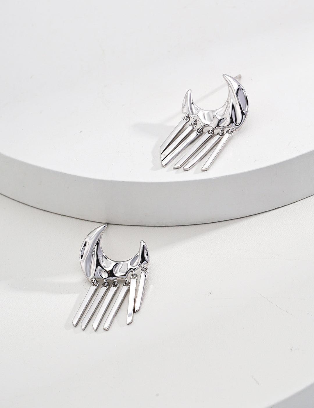 Sterling Silver Temperament Earrings - MinElèn Jewelry