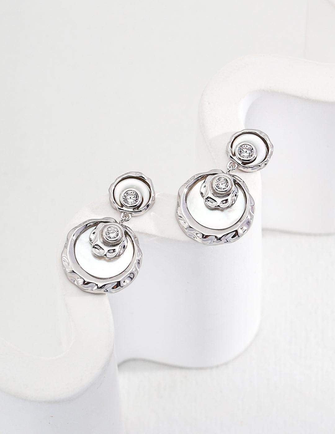 Sterling Silver Temperament Earrings - MinElèn Jewelry